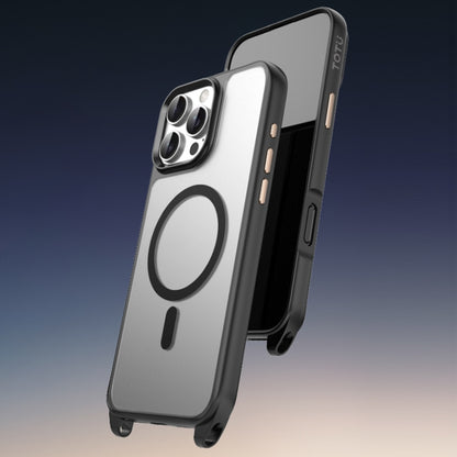 For iPhone 16 TOTU PC-26 Skin Feel MagSafe Magnetic Lanyard Hole Phone Case(Black) - iPhone 16 Cases by TOTUDESIGN | Online Shopping South Africa | PMC Jewellery | Buy Now Pay Later Mobicred