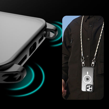 For iPhone 16 TOTU PC-26 Skin Feel MagSafe Magnetic Lanyard Hole Phone Case(Black) - iPhone 16 Cases by TOTUDESIGN | Online Shopping South Africa | PMC Jewellery | Buy Now Pay Later Mobicred