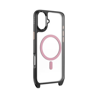 For iPhone 16 TOTU PC-26 Skin Feel MagSafe Magnetic Lanyard Hole Phone Case(Pink) - iPhone 16 Cases by TOTUDESIGN | Online Shopping South Africa | PMC Jewellery | Buy Now Pay Later Mobicred