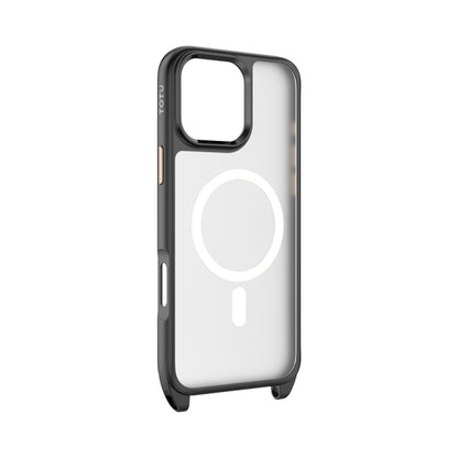 For iPhone 16 Pro TOTU PC-26 Skin Feel MagSafe Magnetic Lanyard Hole Phone Case(White) - iPhone 16 Pro Cases by TOTUDESIGN | Online Shopping South Africa | PMC Jewellery | Buy Now Pay Later Mobicred