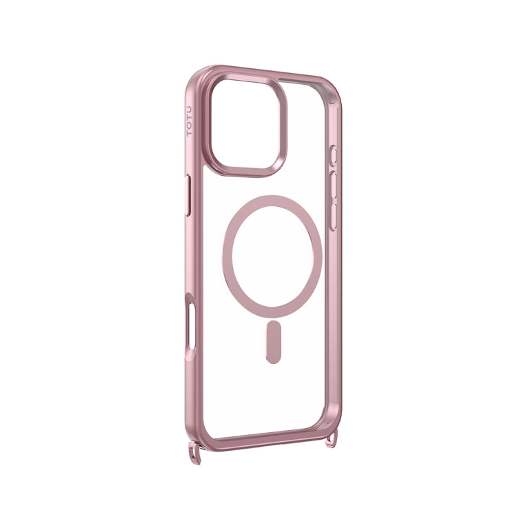 For iPhone 16 Pro TOTU PC-27 MagSafe Magnetic Hidden Metal Buckle Phone Case(Pink) - iPhone 16 Pro Cases by TOTUDESIGN | Online Shopping South Africa | PMC Jewellery | Buy Now Pay Later Mobicred