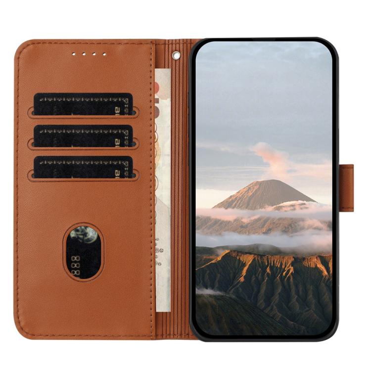 For iPhone 17 Triangle Pattern Buckle Clasp Leather Phone Case(Brown) - free shipping - PMc TechLife - Order now!