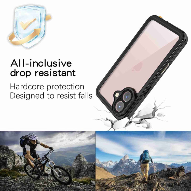 For iPhone 16 RedPepper IP68 Waterproof Triple-proof Phone Case(Black) - iPhone 16 Cases by RedPepper | Online Shopping South Africa | PMC Jewellery | Buy Now Pay Later Mobicred