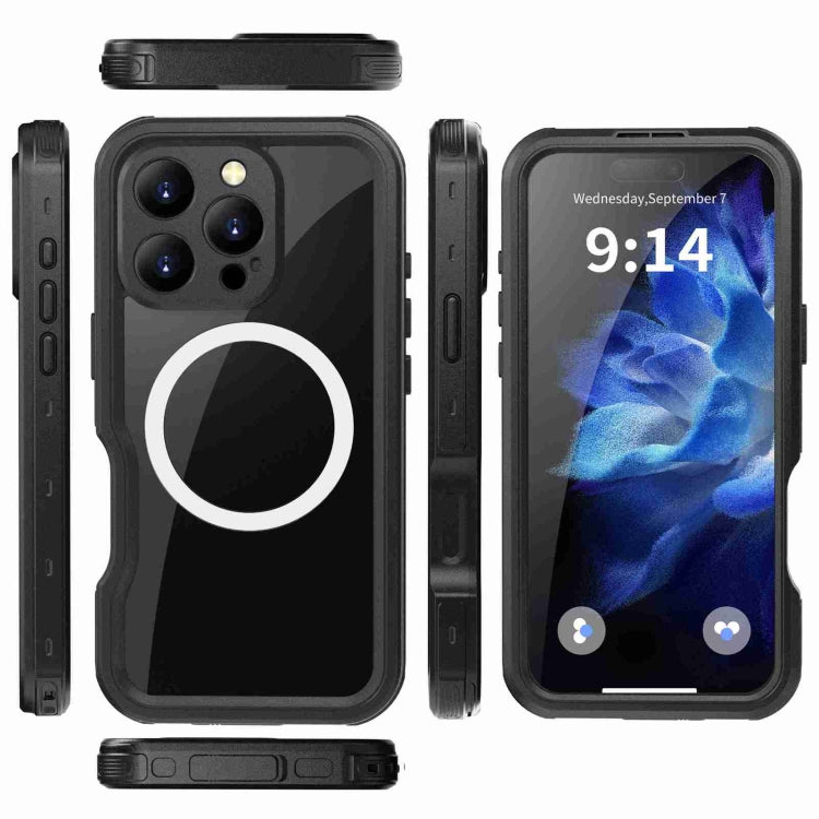 For iPhone 16 Pro Max RedPepper IP68 Waterproof Triple-proof MagSafe Phone Case(Black) - iPhone 16 Pro Max Cases by RedPepper | Online Shopping South Africa | PMC Jewellery | Buy Now Pay Later Mobicred