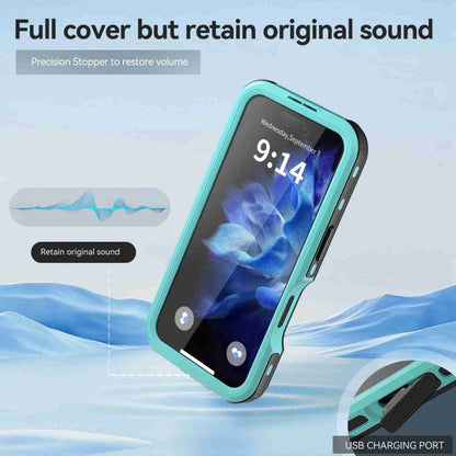 For iPhone 16 RedPepper IP68 Waterproof Triple-proof MagSafe Phone Case(Black Blue) - iPhone 16 Cases by RedPepper | Online Shopping South Africa | PMC Jewellery | Buy Now Pay Later Mobicred