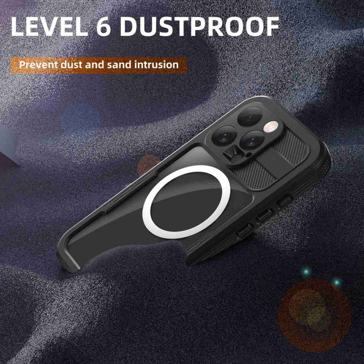 For iPhone 16 Pro RedPepper IP68 Waterproof Triple-proof MagSafe Phone Case(Black) - iPhone 16 Pro Cases by RedPepper | Online Shopping South Africa | PMC Jewellery | Buy Now Pay Later Mobicred