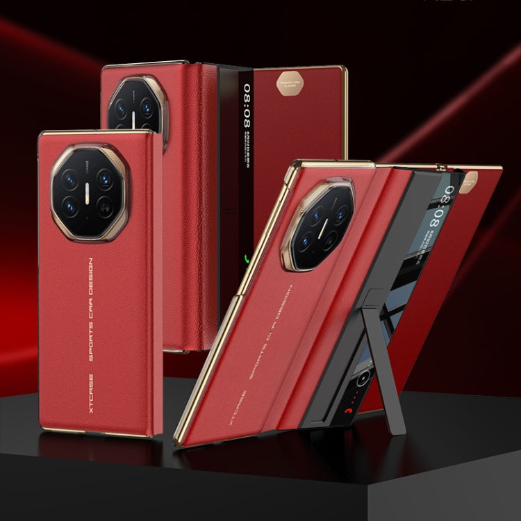 For Huawei Mate XT Ultimate Design GKK Flip Leather Full Coverage Phone Case(Red) - Huawei Cases by GKK | Online Shopping South Africa | PMC Jewellery | Buy Now Pay Later Mobicred