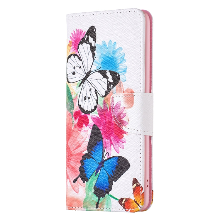 For Samsung Galaxy S25 5G Colored Drawing Pattern Leather Phone Case(Butterflies) - Galaxy S25 5G Cases by PMC Jewellery | Online Shopping South Africa | PMC Jewellery | Buy Now Pay Later Mobicred