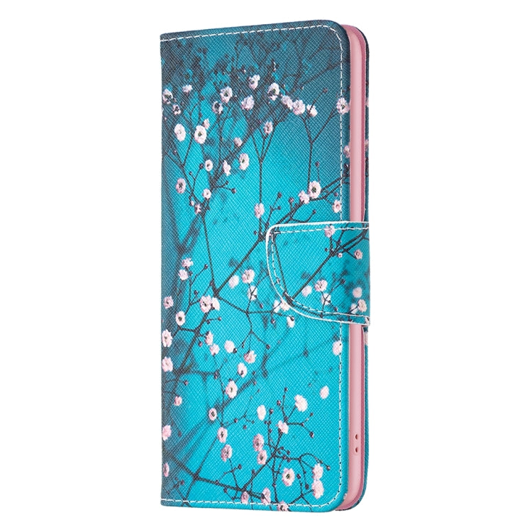 For Samsung Galaxy S25+ 5G Colored Drawing Pattern Leather Phone Case(Plum Blossom) - Galaxy S25+ 5G Cases by PMC Jewellery | Online Shopping South Africa | PMC Jewellery | Buy Now Pay Later Mobicred