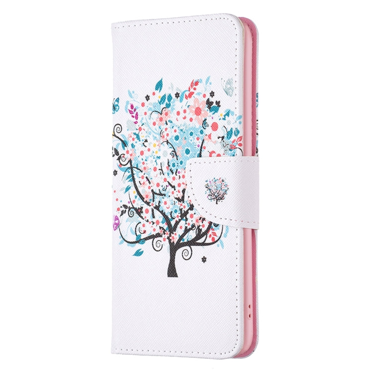 For Samsung Galaxy S25+ 5G Colored Drawing Pattern Leather Phone Case(Tree) - Galaxy S25+ 5G Cases by PMC Jewellery | Online Shopping South Africa | PMC Jewellery | Buy Now Pay Later Mobicred