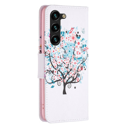 For Samsung Galaxy S25+ 5G Colored Drawing Pattern Leather Phone Case(Tree) - Galaxy S25+ 5G Cases by PMC Jewellery | Online Shopping South Africa | PMC Jewellery | Buy Now Pay Later Mobicred