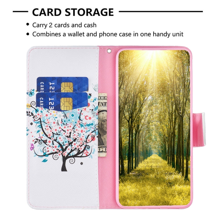 For Samsung Galaxy S25+ 5G Colored Drawing Pattern Leather Phone Case(Tree) - Galaxy S25+ 5G Cases by PMC Jewellery | Online Shopping South Africa | PMC Jewellery | Buy Now Pay Later Mobicred