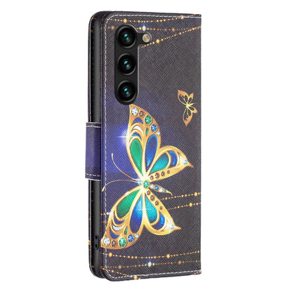 For Samsung Galaxy S25+ 5G Colored Drawing Pattern Leather Phone Case(Big Butterfly) - Galaxy S25+ 5G Tempered Glass by PMC Jewellery | Online Shopping South Africa | PMC Jewellery | Buy Now Pay Later Mobicred