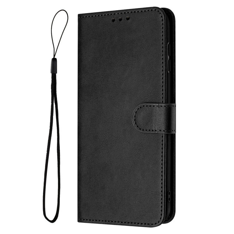 For Samsung Galaxy S25 / S24 5G Solid Calf Texture Flip Leather Phone Case(Black) - Galaxy S25 5G Cases by PMC Jewellery | Online Shopping South Africa | PMC Jewellery | Buy Now Pay Later Mobicred