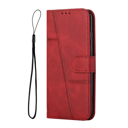 For Samsung Galaxy S25 Ultra 5G Stitching Calf Texture Buckle Leather Phone Case(Red) - Galaxy S25 Ultra 5G Cases by PMC Jewellery | Online Shopping South Africa | PMC Jewellery | Buy Now Pay Later Mobicred