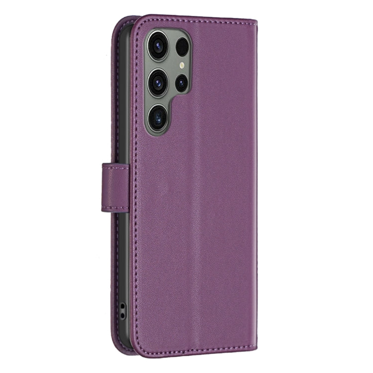 For Samsung Galaxy S25 Ultra 5G Magnetic Buckle Leather Phone Case(Dark Purple) - Galaxy S25 Ultra 5G Cases by PMC Jewellery | Online Shopping South Africa | PMC Jewellery | Buy Now Pay Later Mobicred