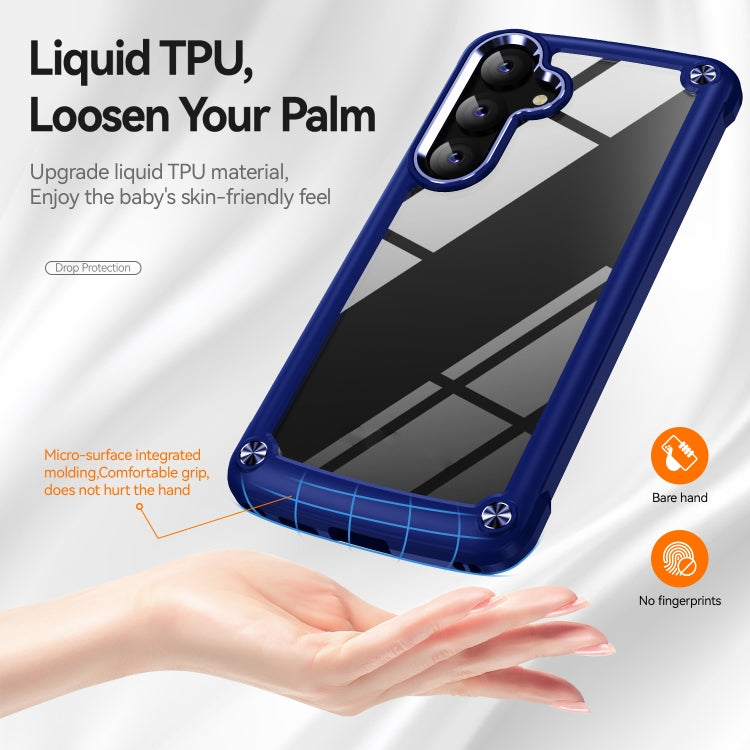 For Samsung Galaxy S25 5G TPU + PC Lens Protection Phone Case(Blue) - Galaxy S25 5G Cases by PMC Jewellery | Online Shopping South Africa | PMC Jewellery | Buy Now Pay Later Mobicred