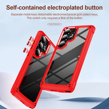 For Samsung Galaxy S25 Ultra 5G TPU + PC Lens Protection Phone Case(Red) - Galaxy S25 Ultra 5G Cases by PMC Jewellery | Online Shopping South Africa | PMC Jewellery | Buy Now Pay Later Mobicred