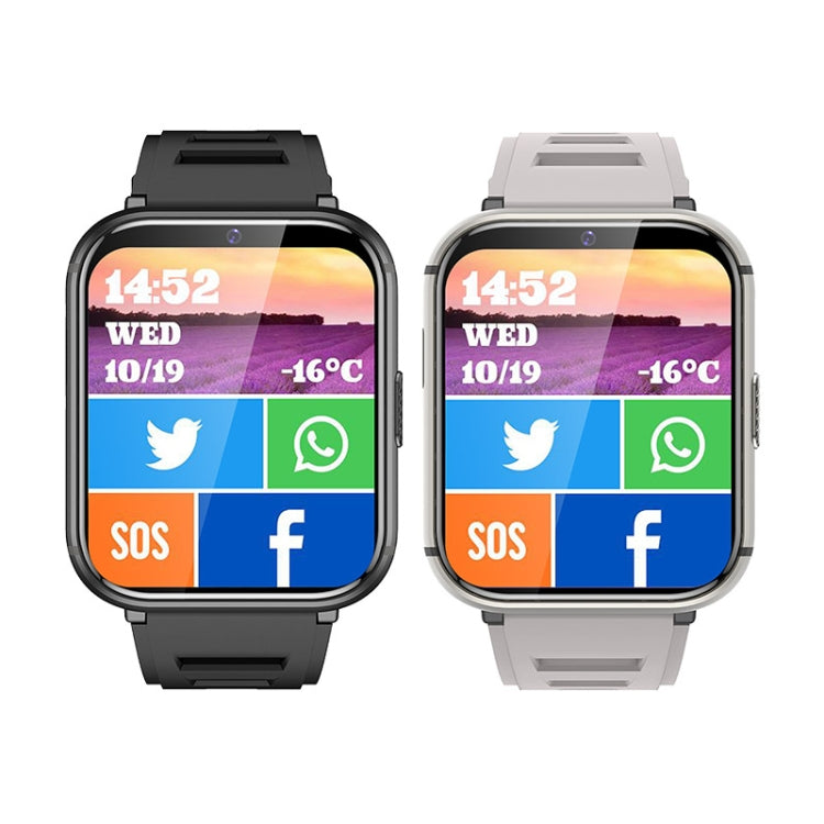 UNIWA DM66 4G Calling Smart Watch, 2GB+16GB, 1.99 inch IPS Screen Android 9.0 Support WiFi GPS(Silver) - free shipping - PMC TechLife - Order now!