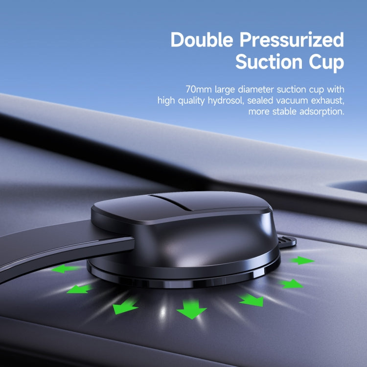 DUZZONA V5 Pro 15W Qi2 Car Magnetic Wireless Charger Phone Holder(Transparent) - Car Wireless Charger by DUZZONA | Online Shopping South Africa | PMC Jewellery | Buy Now Pay Later Mobicred