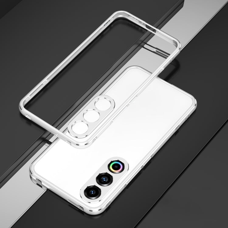 For Meizu 21 Aurora Series Lens Protector + Metal Frame Phone Case(Silver) - Meizu by PMC TechLife | Online Shopping South Africa | PMC TechLife | Buy Now Pay Later Mobicred