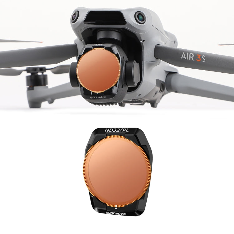For DJI Air 3S Sunnylife Camera Lens Filter, Filter:ND32PL - free shipping - PMC TechLife - Order now!