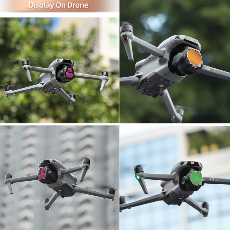 For DJI Air 3S Sunnylife Camera Lens Filter, Filter:ND64PL - free shipping - PMC TechLife - Order now!