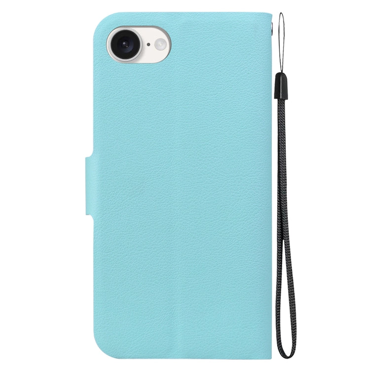 For iPhone 16e Ultra-thin Voltage Magnetic Buckle Leather Phone Case(Green) - iPhone 16e Cases by PMC TechLife | Online Shopping South Africa | PMC TechLife | Buy Now Pay Later Mobicred