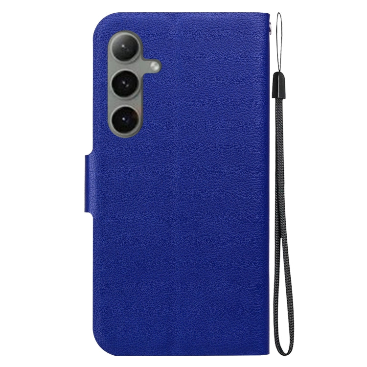 For Samsung Galaxy S25+ 5G Ultra-thin Voltage Magnetic Buckle Leather Phone Case(Blue) - Galaxy S25+ 5G Cases by PMC Jewellery | Online Shopping South Africa | PMC Jewellery | Buy Now Pay Later Mobicred