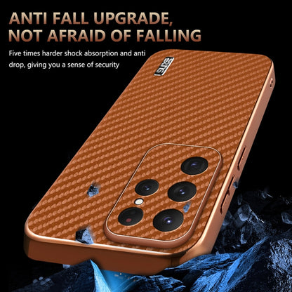 For Samsung Galaxy S25 Ultra 5G AZNS Electroplated Edge Carbon Fiber Texture Phone Case(Green) - Galaxy S25 Ultra 5G Cases by AZNS | Online Shopping South Africa | PMC Jewellery | Buy Now Pay Later Mobicred