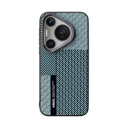 For Huawei Pura 70 Pro ABEEL 6D Micro Relief MagSafe Magnetic Phone Case(Carbon Fiber Blue) - Huawei Cases by PMC Jewellery | Online Shopping South Africa | PMC Jewellery | Buy Now Pay Later Mobicred