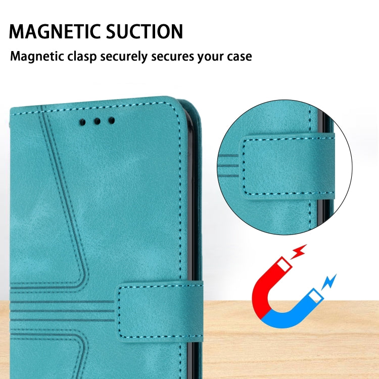 For Samsung Galaxy S25+5G Triangle Solid Color Leather Phone Case(Green) - Galaxy S25+ 5G Cases by PMC TechLife | Online Shopping South Africa | PMC TechLife | Buy Now Pay Later Mobicred