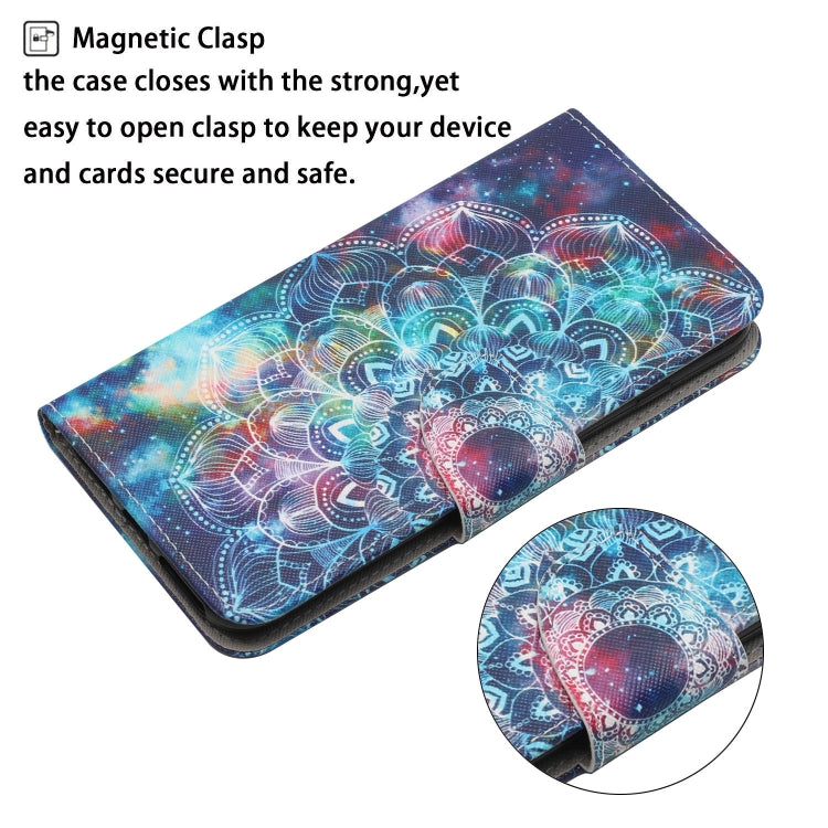 For Samsung Galaxy S25 Ultra 5G Colored Drawing Pattern Leather Phone Case(Star Mandala) - Galaxy S25 Ultra 5G Cases by PMC Jewellery | Online Shopping South Africa | PMC Jewellery | Buy Now Pay Later Mobicred