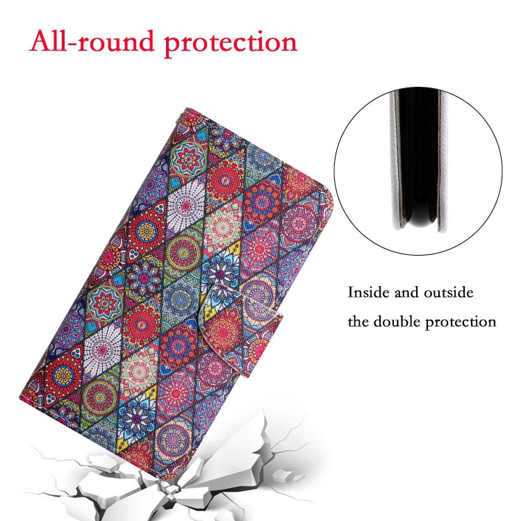 For Samsung Galaxy S25 Ultra 5G Colored Drawing Pattern Leather Phone Case(Diamond Kaleidoscope) - free shipping - PMC Jewellery - Order now!