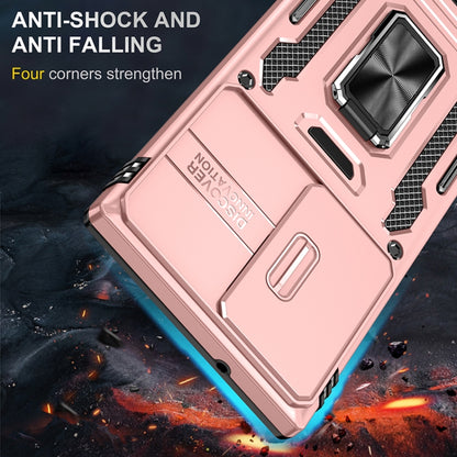 For Samsung Galaxy S25 Ultra 5G Armor PC Hybrid TPU Camera Shield Phone Case(Rose Gold) - Galaxy S25 Ultra 5G Cases by PMC Jewellery | Online Shopping South Africa | PMC Jewellery | Buy Now Pay Later Mobicred