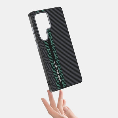 For Samsung Galaxy S25 Ultra 5G ABEEL 6D Micro Relief MagSafe Magnetic Phone Case(Green) - Galaxy S25 Ultra 5G Cases by PMC Jewellery | Online Shopping South Africa | PMC Jewellery | Buy Now Pay Later Mobicred