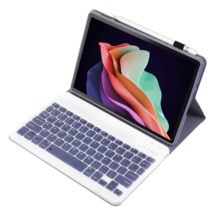 For Huawei MatePad SE 10.4 AH13 Ultra-thin Detachable Bluetooth Keyboard Leather Tablet Case(Lavender White) - free shipping - PMC Jewellery - Order now!
