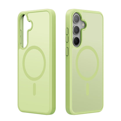 For Samsung Galaxy S25+ 5G DUX DUCIS Yind Series MagSafe TPU Hybrid PC Phone Case(Lime Green) - Galaxy S25+ 5G Cases by DUX DUCIS | Online Shopping South Africa | PMC Jewellery | Buy Now Pay Later Mobicred