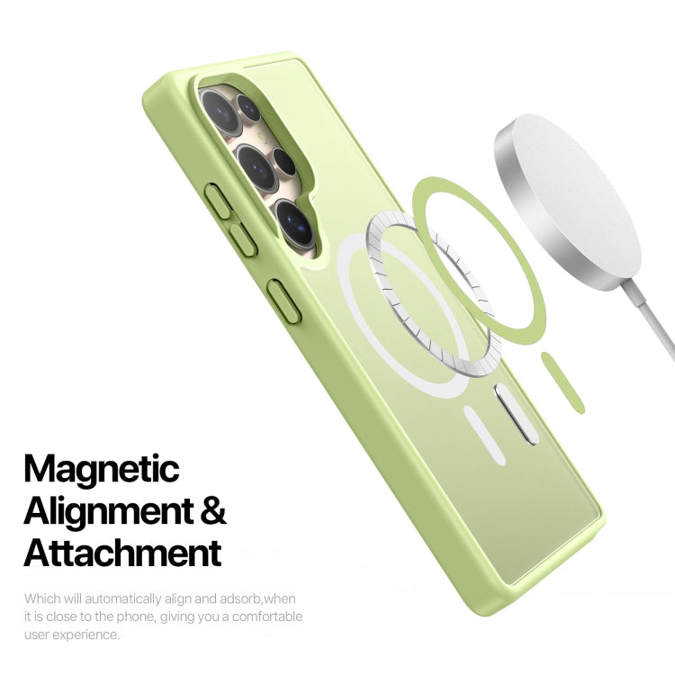 For Samsung Galaxy S25 Ultra 5G DUX DUCIS Yind Series MagSafe TPU Hybrid PC Phone Case(Lime Green) - Galaxy S25 Ultra 5G Cases by DUX DUCIS | Online Shopping South Africa | PMC Jewellery | Buy Now Pay Later Mobicred