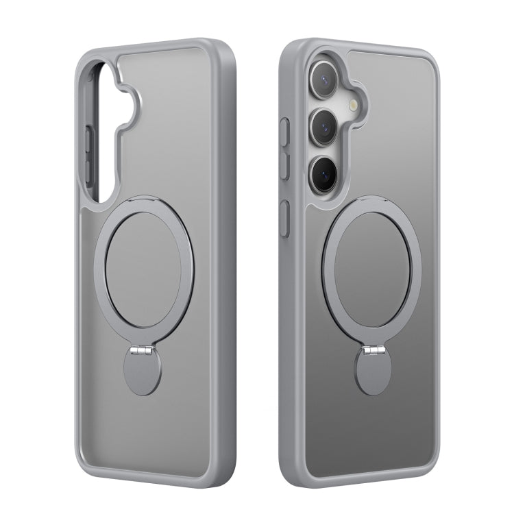 For Samsung Galaxy S25+ 5G DUX DUCIS Yind Series MagSafe TPU Hybrid PC Phone Case with Stand(Grey) - Galaxy S25+ 5G Cases by DUX DUCIS | Online Shopping South Africa | PMC Jewellery | Buy Now Pay Later Mobicred