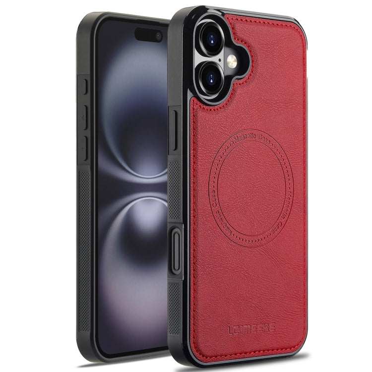 For iPhone 16 Plus LC.IMEEKE Magsafe Phone Case(Red) - iPhone 16 Plus Cases by LC.IMEEKE | Online Shopping South Africa | PMC Jewellery | Buy Now Pay Later Mobicred