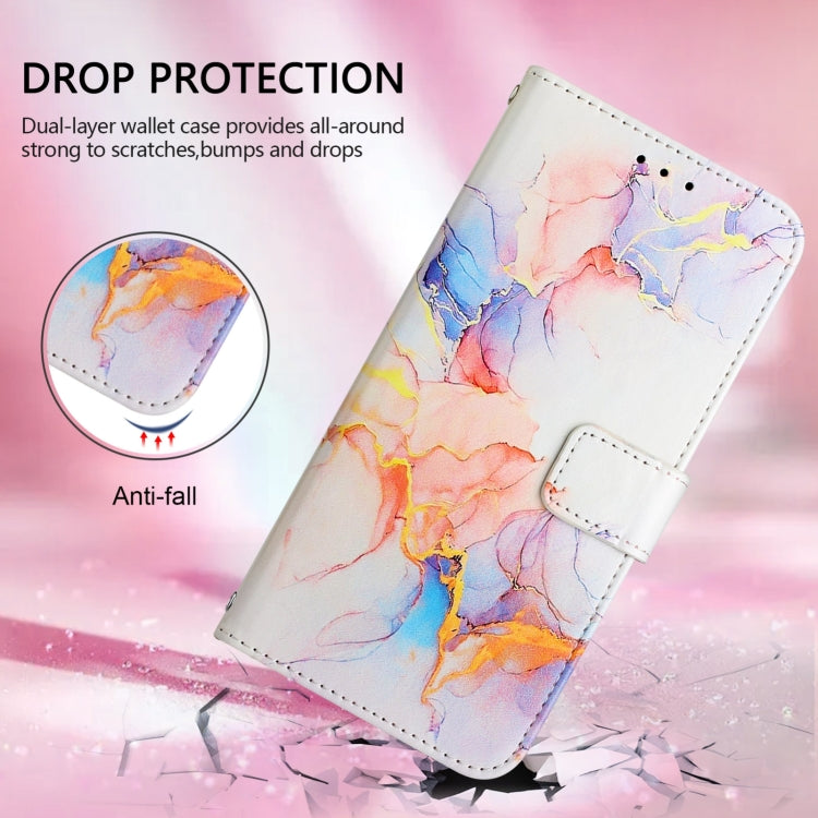 For Doogee N55 Plus PT003 Marble Pattern Flip Leather Phone Case(Galaxy Marble White) - More Brand by PMC TechLife | Online Shopping South Africa | PMC TechLife | Buy Now Pay Later Mobicred