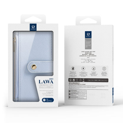 For Samsung Galaxy S25+ 5G DUX DUCIS Lawa Series 2 in 1 Wallet Zipper Detachable MagSafe Phone Case with Lanyard(Light Blue) - Galaxy S25+ 5G Cases by DUX DUCIS | Online Shopping South Africa | PMC Jewellery | Buy Now Pay Later Mobicred