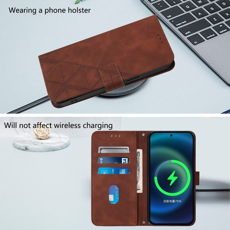 For Doogee N55 Plus Crossbody 3D Embossed Flip Leather Phone Case(Brown) - free shipping - PMC TechLife - Order now!