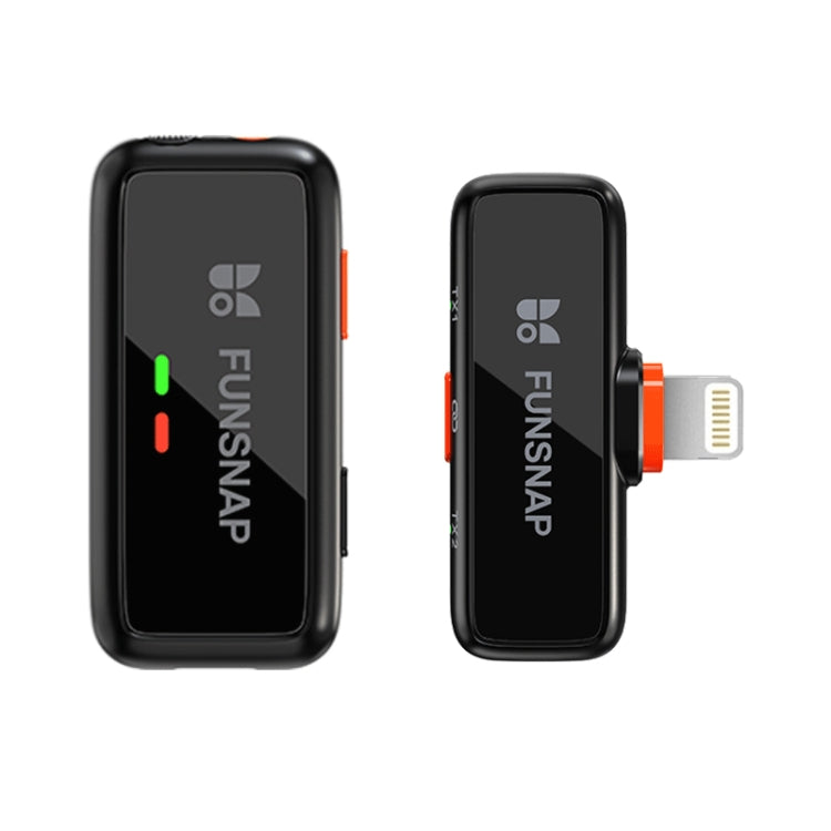 FUNSNAP S6 Lavalier Wireless Microphone, 8 Pin RX + 1 TX - Microphone by FUNSNAP | Online Shopping South Africa | PMC TechLife | Buy Now Pay Later Mobicred