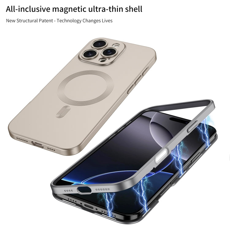 For iPhone 16 Pro GKK MagSafe Full Coverage Phone Case(Mountain Gray) - iPhone 16 Pro Cases by GKK | Online Shopping South Africa | PMC Jewellery | Buy Now Pay Later Mobicred