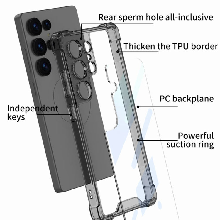 For Samsung Galaxy S25 Ultra 5G GKK Airbag Shockproof Full Coverage Phone Case(Transparent) - Galaxy S25 Ultra 5G Cases by GKK | Online Shopping South Africa | PMC Jewellery | Buy Now Pay Later Mobicred