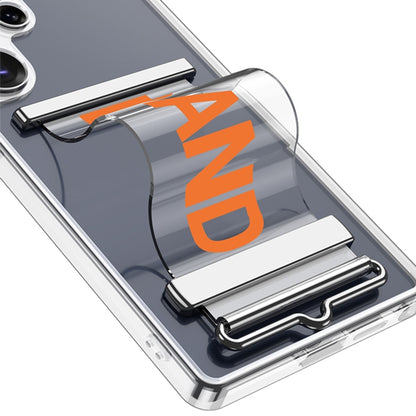 For Samsung Galaxy S25 Ultra 5G GKK Space Series Clear Wristband Holder Phone Case(Transparent Orange) - Galaxy S25 Ultra 5G Cases by GKK | Online Shopping South Africa | PMC Jewellery | Buy Now Pay Later Mobicred