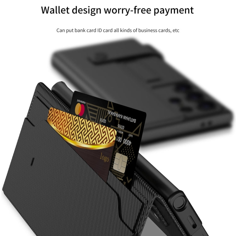 For Samsung Galaxy S25 Ultra 5G GKK Flip Wallet Leather Phone Case, Without Pen(Green) - Galaxy S25 Ultra 5G Cases by GKK | Online Shopping South Africa | PMC Jewellery | Buy Now Pay Later Mobicred