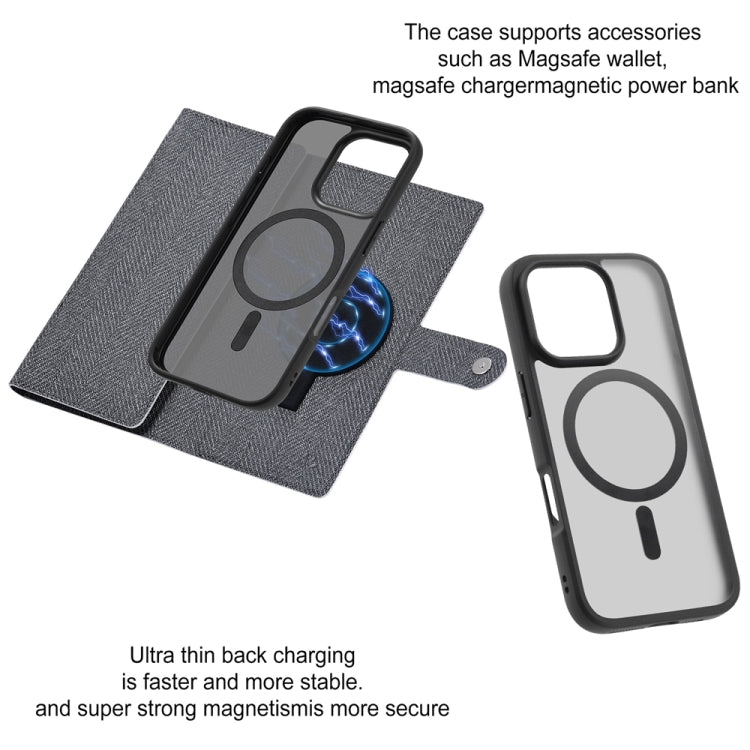 For iPhone 16 Pro ViLi GBS Series MagSafe Magnetic RFID Leather Flip Phone Case(Black) - free shipping - PMC Jewellery - Order now!